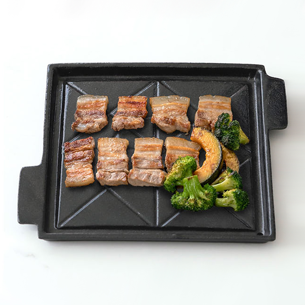 맥반석코팅 야외 업소 가정용 마늘 솥뚜껑 고기불판