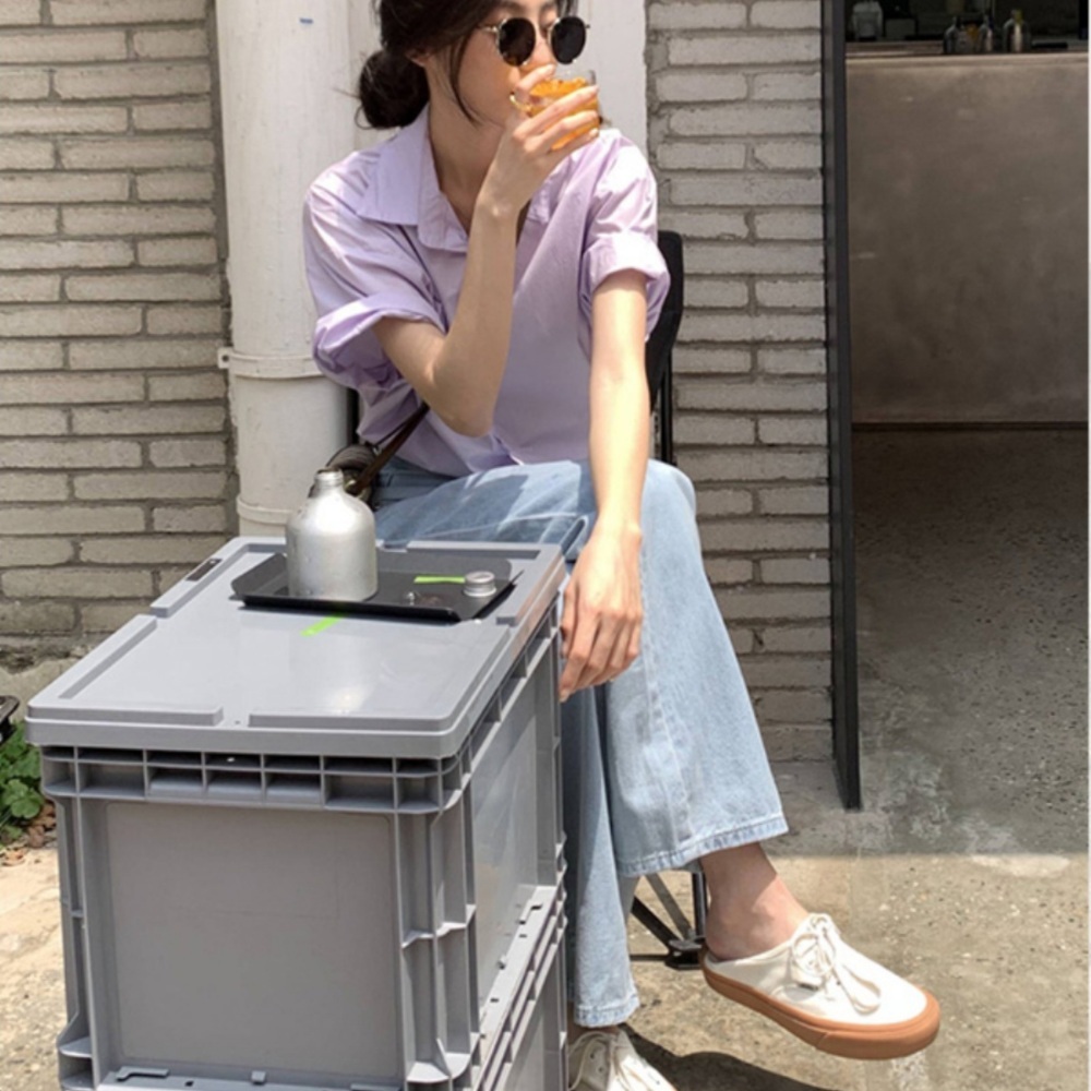 살림남2 354회 백지영 셔츠 블라우스 캐주얼 빅사이즈 의상 옷 패션 - 상품 이미지