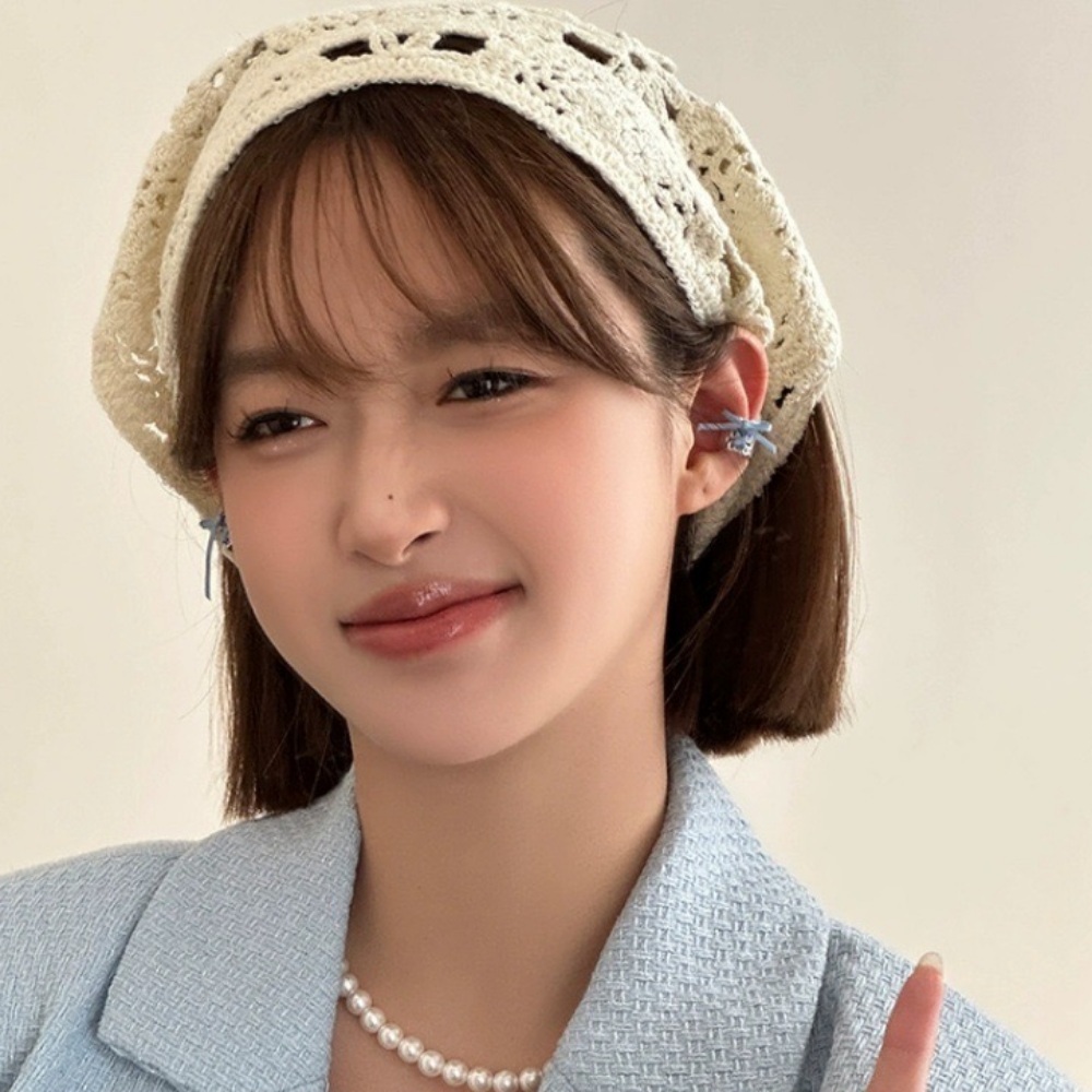크로쉐 두건 크로셰 여자 머리 반다나 - 상품 이미지