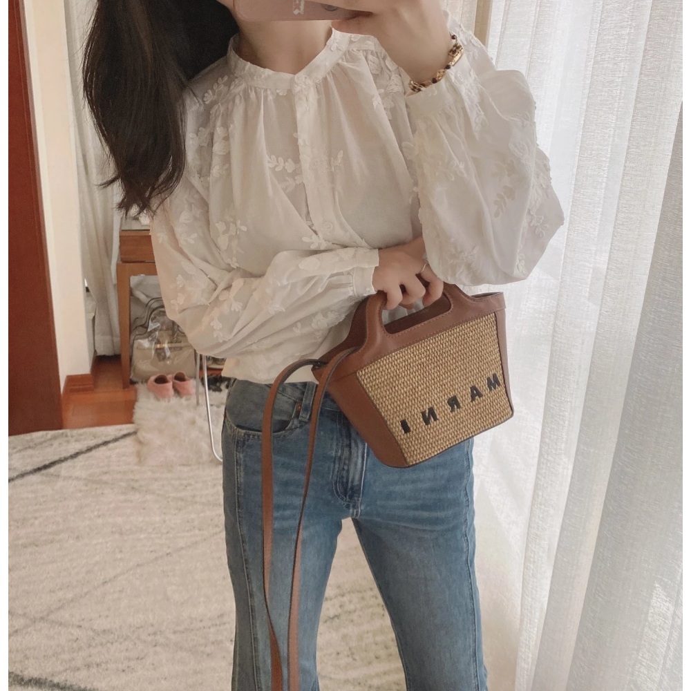 동상이몽2 349회 김숙 블라우스 셔츠 시스루 자수 의상 옷 패션 - 상품 이미지