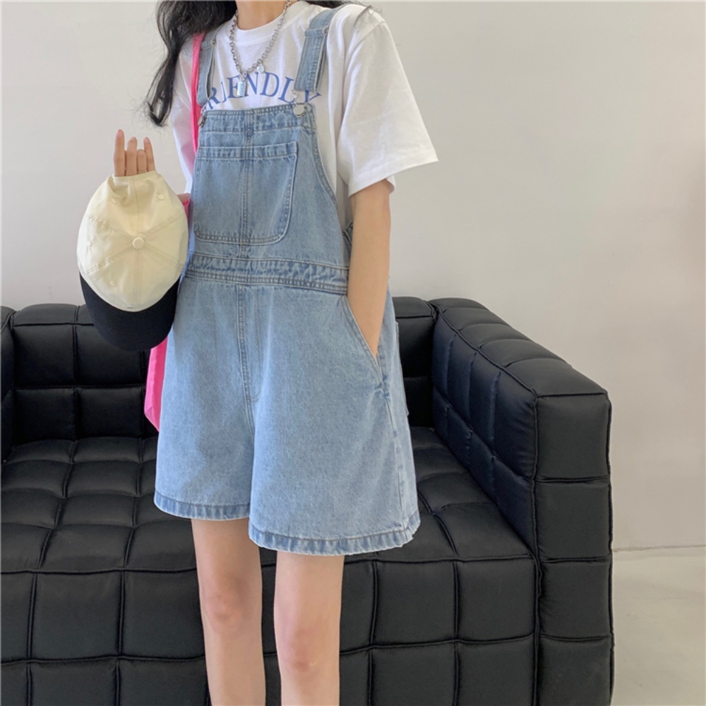 언니네산지직송 1회 안은진 멜빵 반바지 팬츠 데님 캐주얼 의상 옷 패션 - 상품 이미지