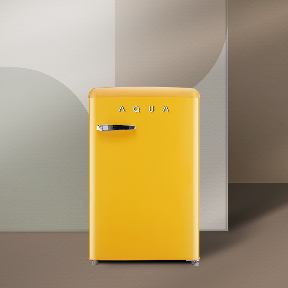 하이얼 아쿠아 미니 레트로 스탠드형 김치냉장고 냉동고 겸용 95L ART101MNY