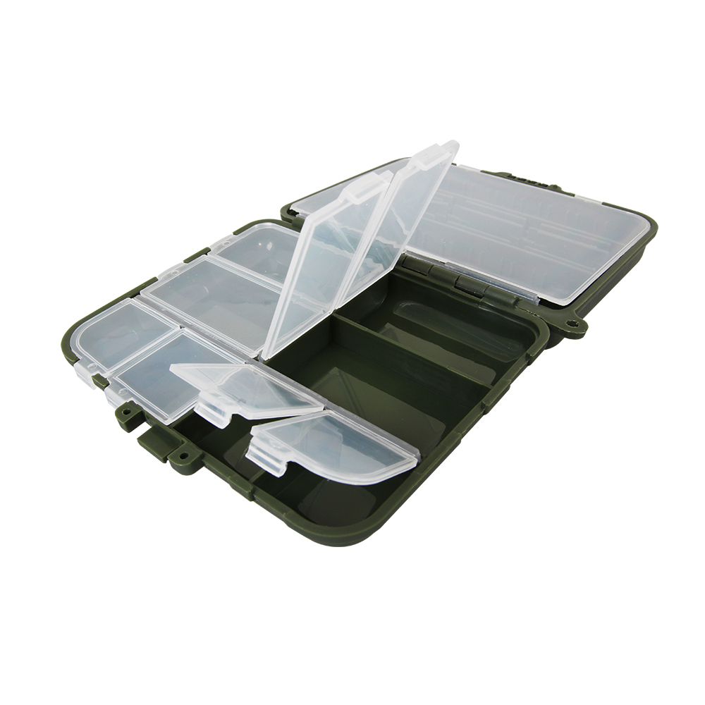 엑스코어 완벽한 잠금 뚜껑 XB-012 태클박스 끈동봉 그린 핑크 소품케이스 낚시소품 - 상품 이미지