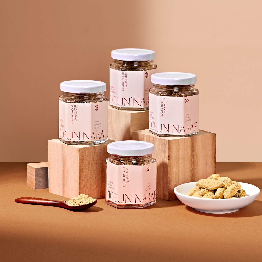 조은나래 꼬수운 콩고물 도라지정과 답례품 결혼식 한과 어버이날 추석 설날 120g 1병