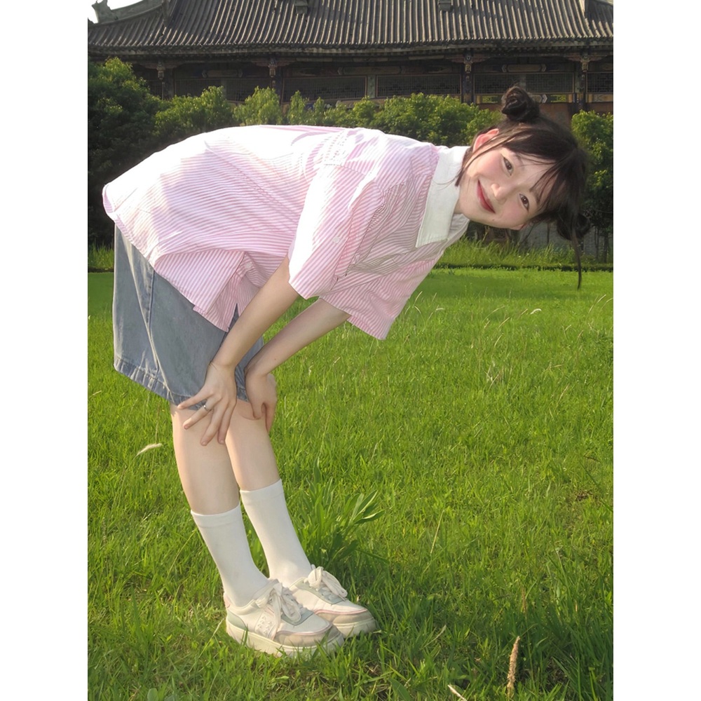 나솔사계 70회 조현아 셔츠 블라우스 핑크 카라넥 오피스 의상 옷 패션 - 상세 이미지 3