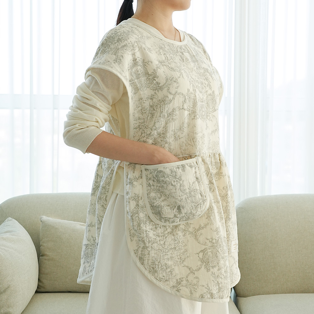 이몽 뜨왈드주이 엄마 턱받이 앞치마 수유가리개 침받이 이유식 아기 트림패드