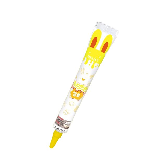 노중탕 케이크 쿠키 만들기 데코레이션 데코펜 소프트펜 옐로우, 18g, 1개 - 메인 이미지