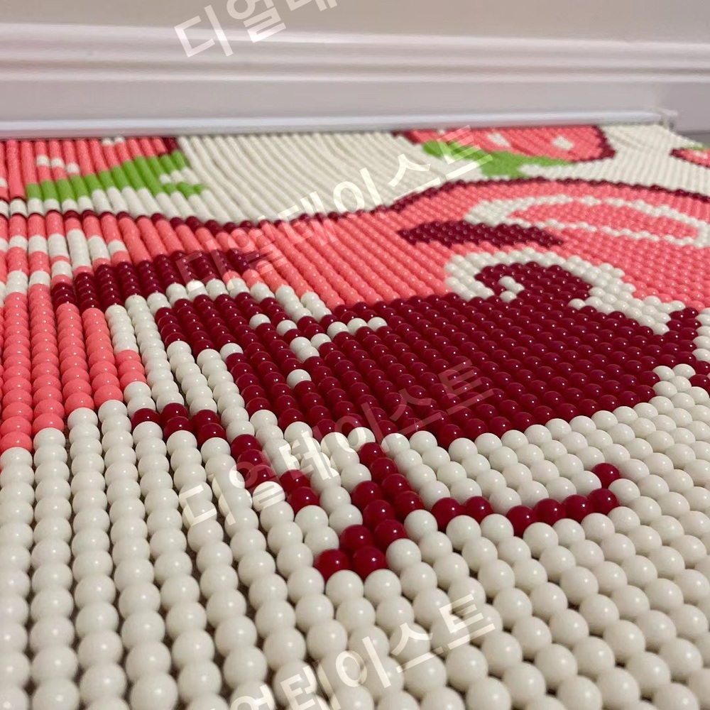 딸기곰 비즈발 만들기 키트 diy 재료 스트로베리 베어 - 상세 이미지 5