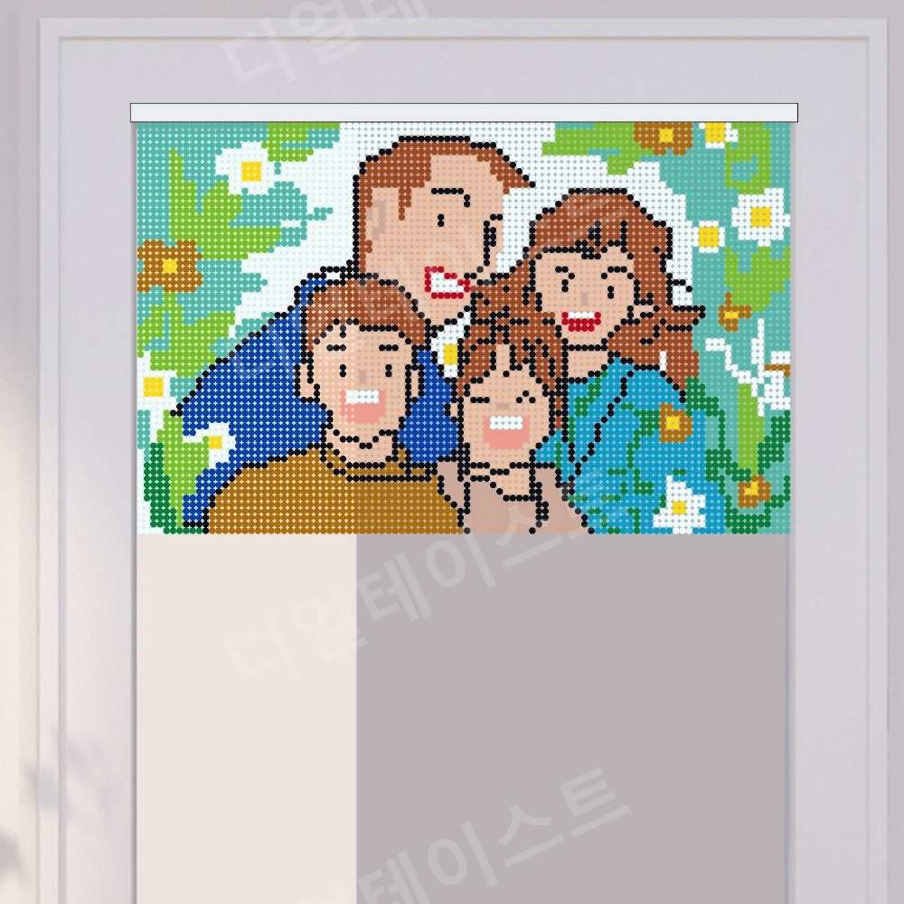 비즈발 만들기 키트 diy 재료 문 구슬 커튼 화목한 가족 - 상세 이미지 5