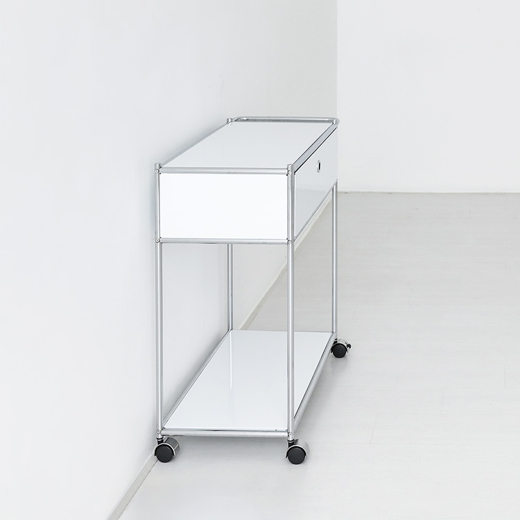 심플리 이동식 서랍장  BC646 870mmx400mmx860mm, 2단, 퓨어화이트 9110.2281 - 상세 이미지 5