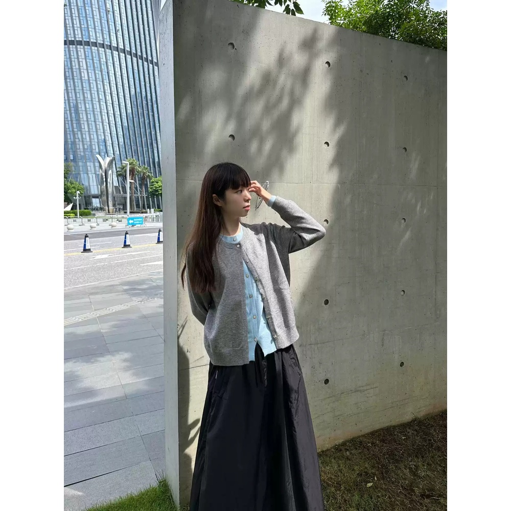 다리미 패밀리 15화 금새록 가디건 그레이 이다림 투피스 기을 의상 옷 패션 - 상세 이미지 3