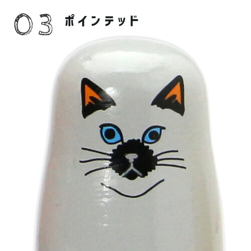 미도리 코마츠 MIDORI KOMATSU FELINE CAT 5 고양이 마트료시카 인형 - 상세 이미지 5