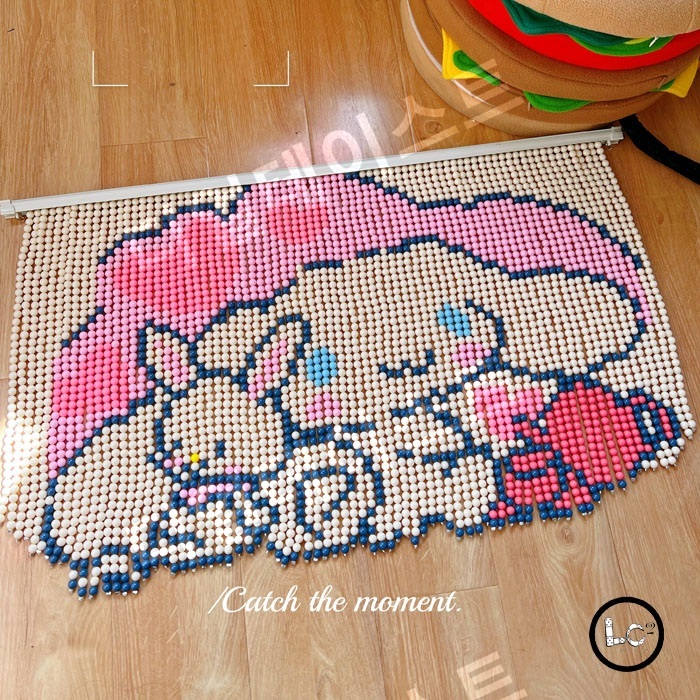 비즈발 만들기 키트 diy 재료 산리오비즈발 구슬문발 - 상세 이미지 2