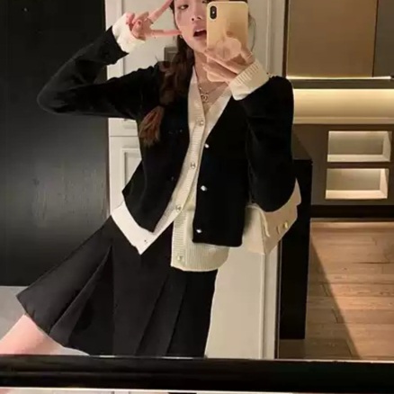 이토록 친밀한 배신자 10화 채원빈 가디건 장하빈 V넥 투피스 의상 옷 패션 - 메인 이미지