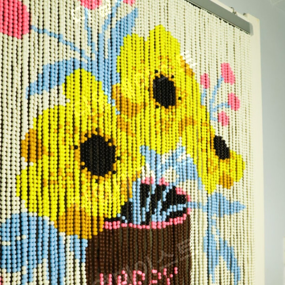 노르딕 인테리어 비즈발 만들기 키트 diy 재료 도어 비즈 구슬 - 메인 이미지