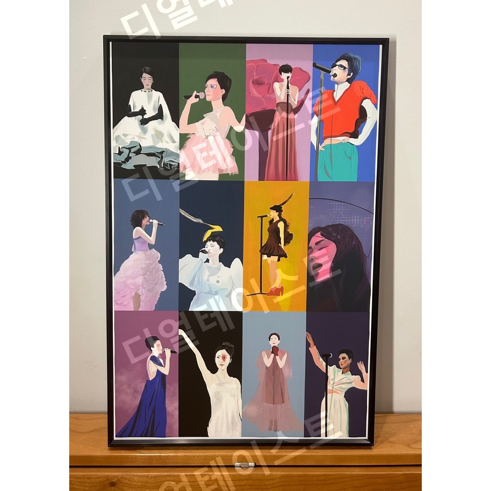 Faye Wong 앨범 커버 콘서트 인테리어 그림 일러스트 액자 포스터 - 상세 이미지 3