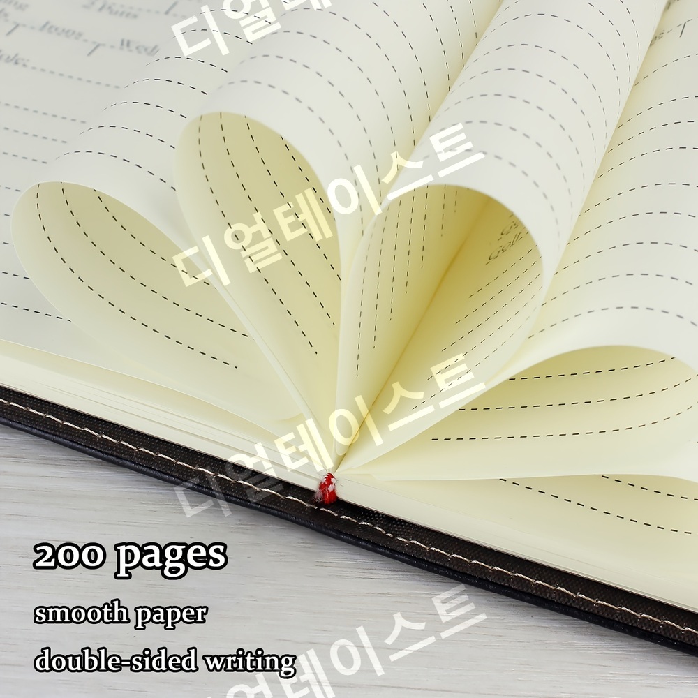 골프 스코어북 PU 가죽 200페이지 스코어카드 기록지 - 상세 이미지 4