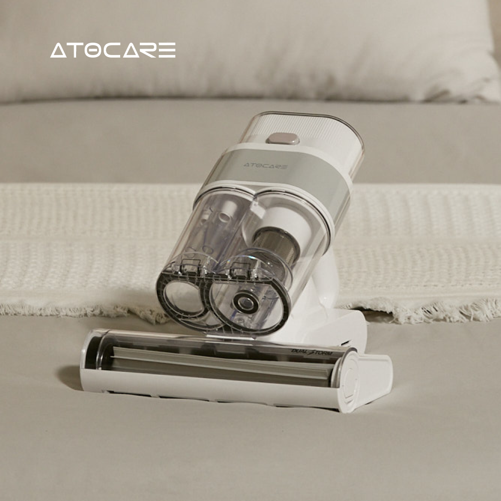 [N배송] 아토케어 듀얼스톰 AI 침구청소기 99.9% 살균 열풍건조 진드기 침대청소기 제품 이미지