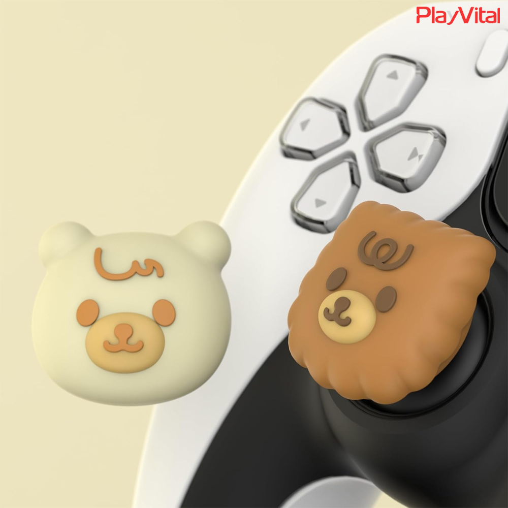 듀얼센스 곰돌이 스틱커버 엑박패드 프로콘2 컨트롤러 호환 PlayVital
