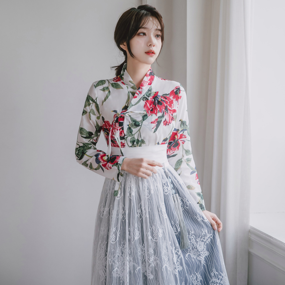 생활한복 아리솔 저고리 개량 계량 퓨전 반티-166 이미지 8