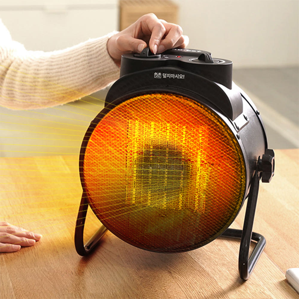 캠핑온풍기 업소용 저소음 PTC 미니팬히터 전기열풍기