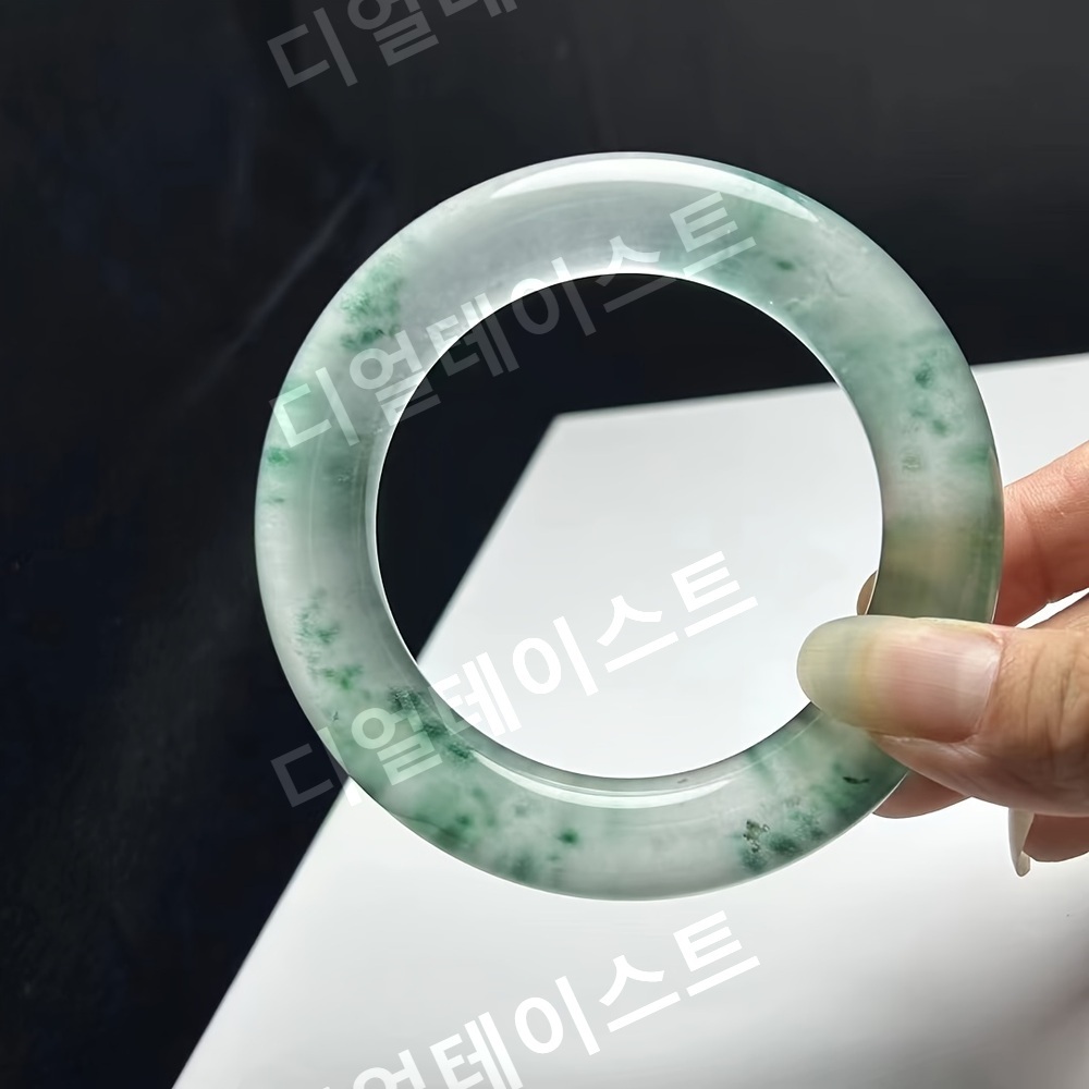 남성용 천연 옥 팔찌 얼음 꽃 디자인 석영 - 상세 이미지 4