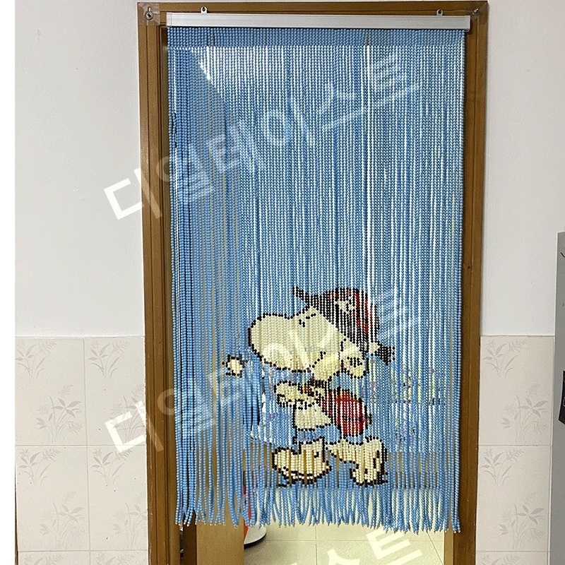 하늘색 비즈발 만들기 키트 diy 재료 문 커튼 주방 장식