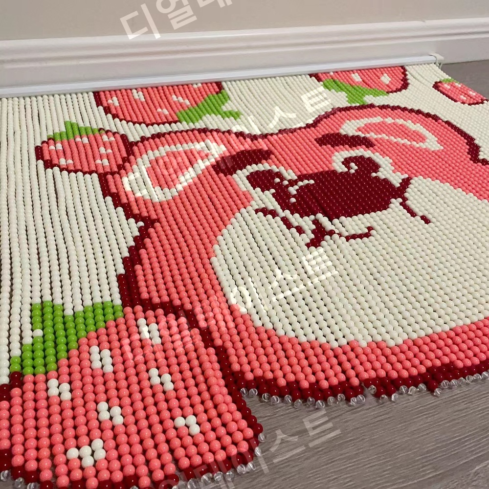 딸기곰 비즈발 만들기 키트 diy 재료 스트로베리 베어 - 상세 이미지 4