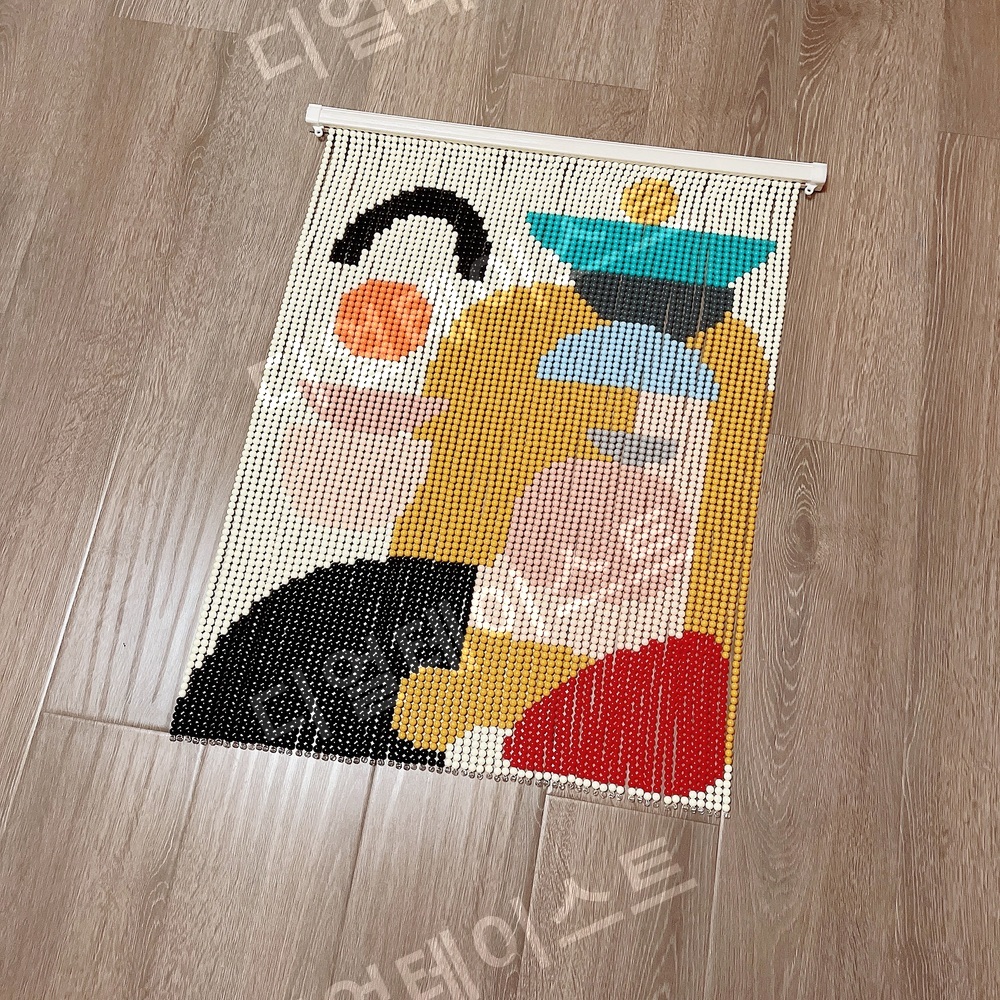 기하학 비즈발 만들기 키트 diy 재료 고급비즈발 인테리어 - 상세 이미지 3
