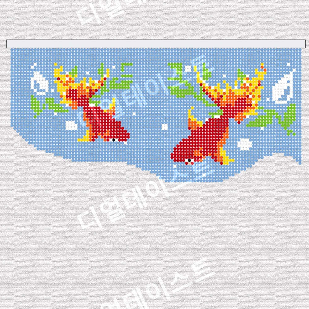 물고기 비즈발 만들기 키트 diy 재료 금붕어 커튼 - 상품 이미지