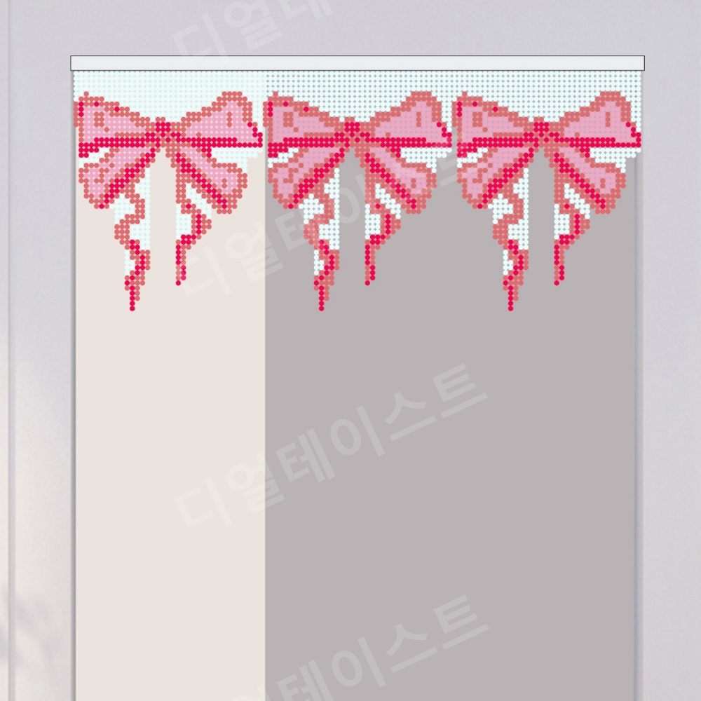 리본 비즈발 만들기 키트 diy 재료 수제 - 메인 이미지