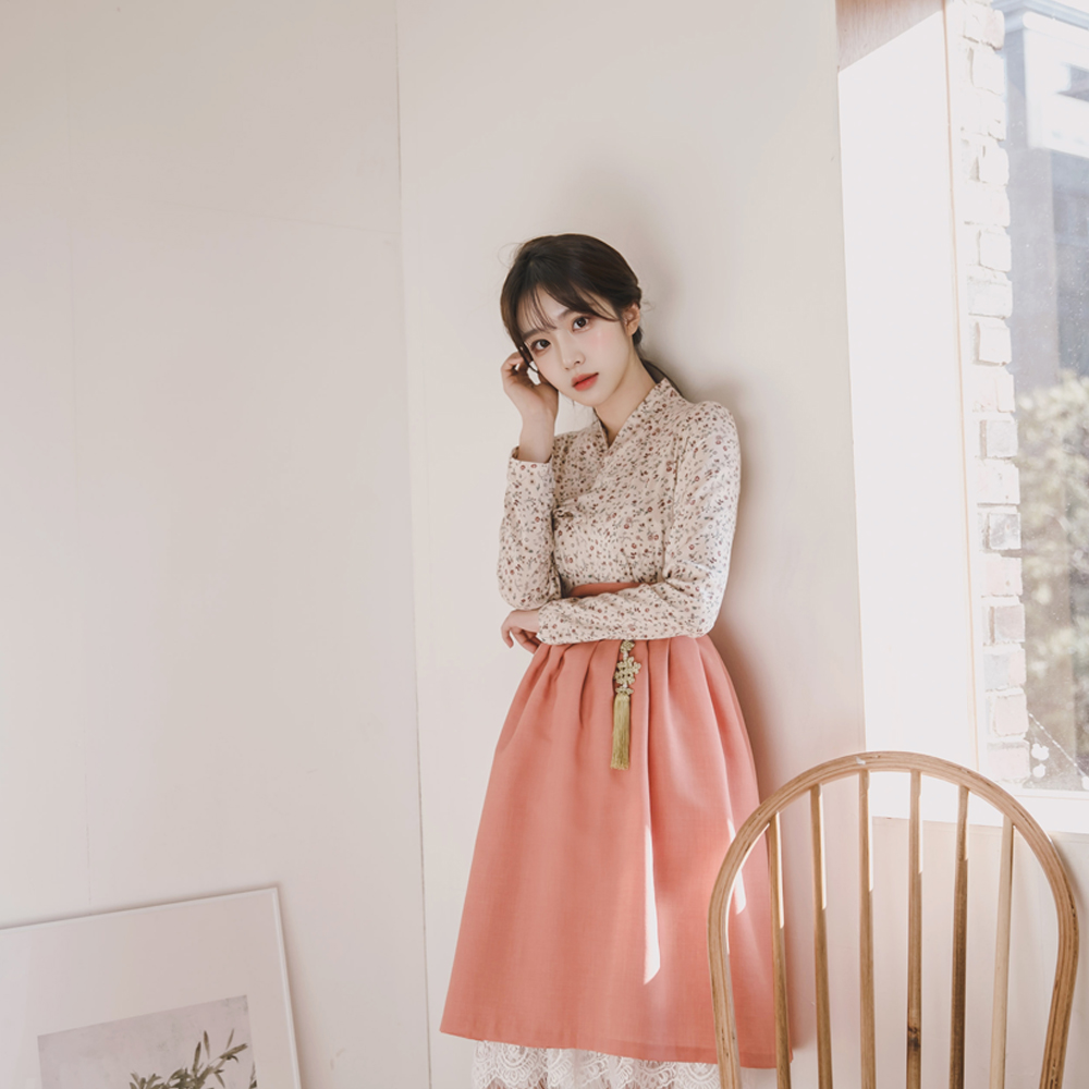 생활한복 어리연 저고리 개량 계량 퓨전 반티-168.1 이미지 6