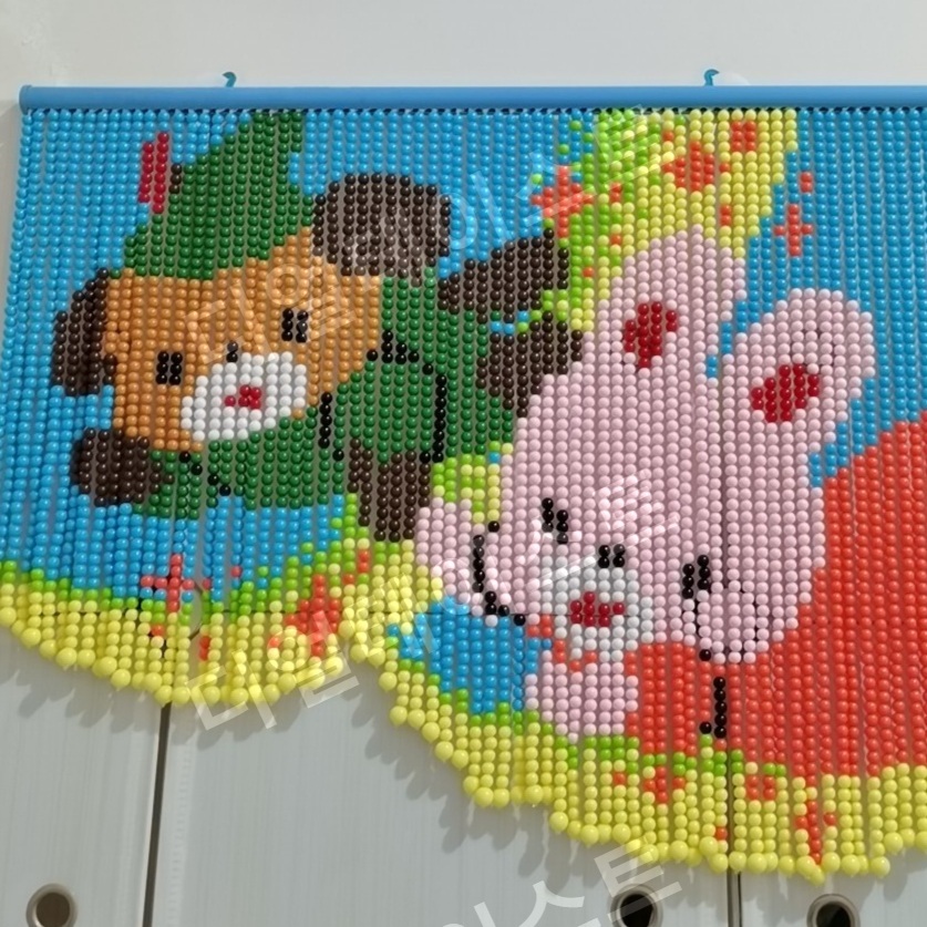 동물 비즈발 만들기 키트 diy 재료 곰 토끼 비즈 구슬 커튼
