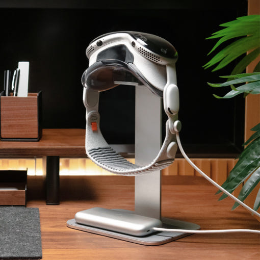 애플 비전 프로 메탈 거치대 거치 모습