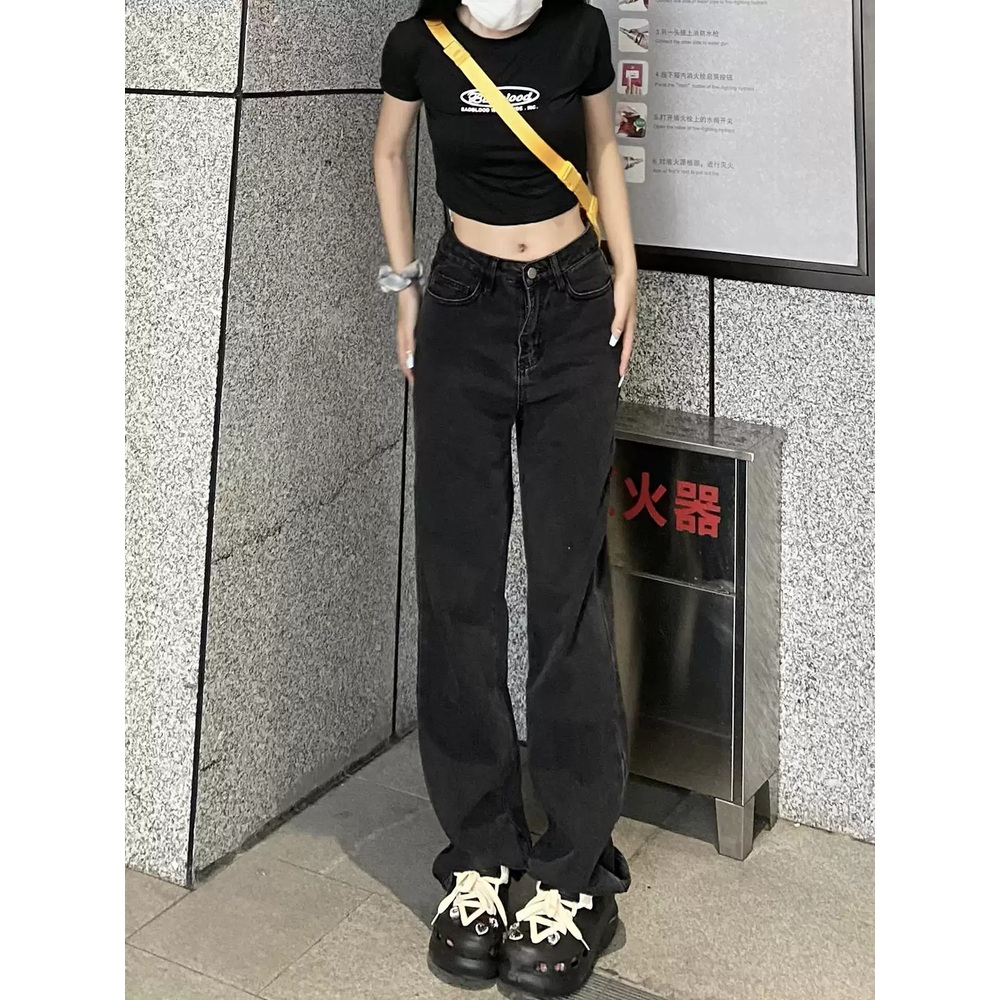 로제 팬츠 바지 블랙 공항패션 루즈핏 하이웨스트 의상 옷 패션 - 상세 이미지 2