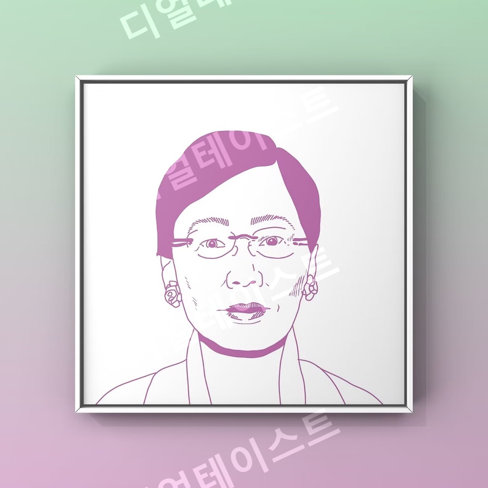 우에노 치즈코 페미니즘 인테리어 그림 일러스트 액자 포스터 - 상세 이미지 2
