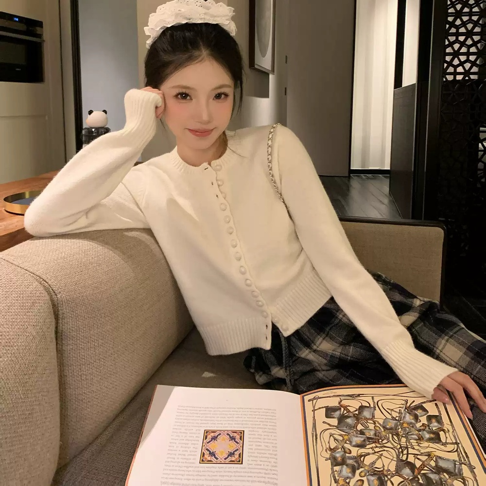 스캔들 85화 김규선 가디건 화이트 민주련 간절기 슬림 의상 옷 패션 - 메인 이미지