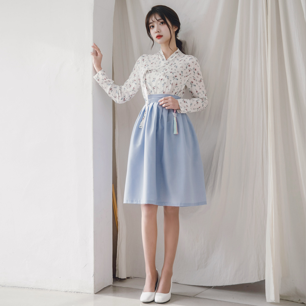 생활한복 세트 수채화+닻별 개량 계량 퓨전 반티-165