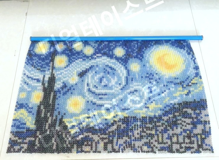 고흐 그림 비즈발 만들기 키트 diy 재료 반고흐 별이 빛나는 밤에 집순이취미 - 상세 이미지 3