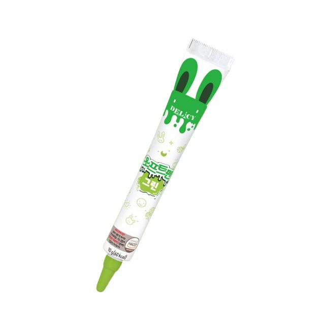노중탕 케이크 쿠키 만들기 데코레이션 데코펜 소프트펜 그린, 18g, 1개 - 메인 이미지
