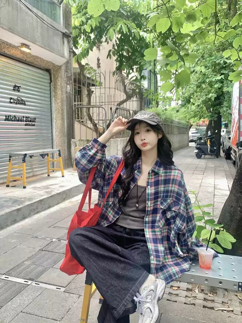 사랑은 외나무다리에서 2화 정유미 셔츠 블라우스 윤지원 체크 캐주얼 의상 옷 패션 - 상세 이미지 3