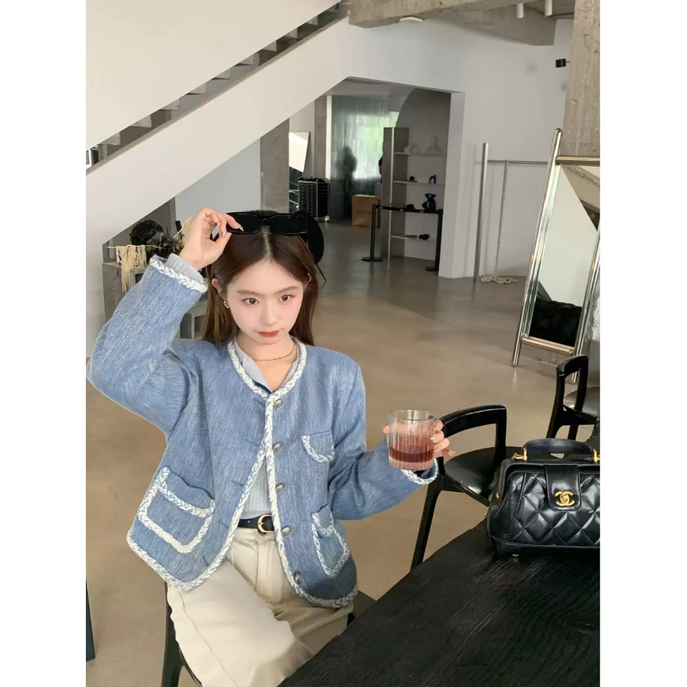 스캔들 95화 김규선 자켓 블루 민주련 트위드 간절기 의상 옷 패션 - 상세 이미지 2