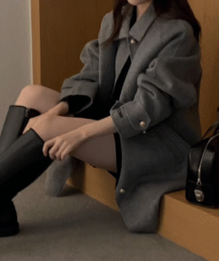 [24 f/w코트] 헤르몬 헤나 하이넥 부클 하프코트 울100 누빔 퀼팅 핸드메이드 640 상세 이미지 133