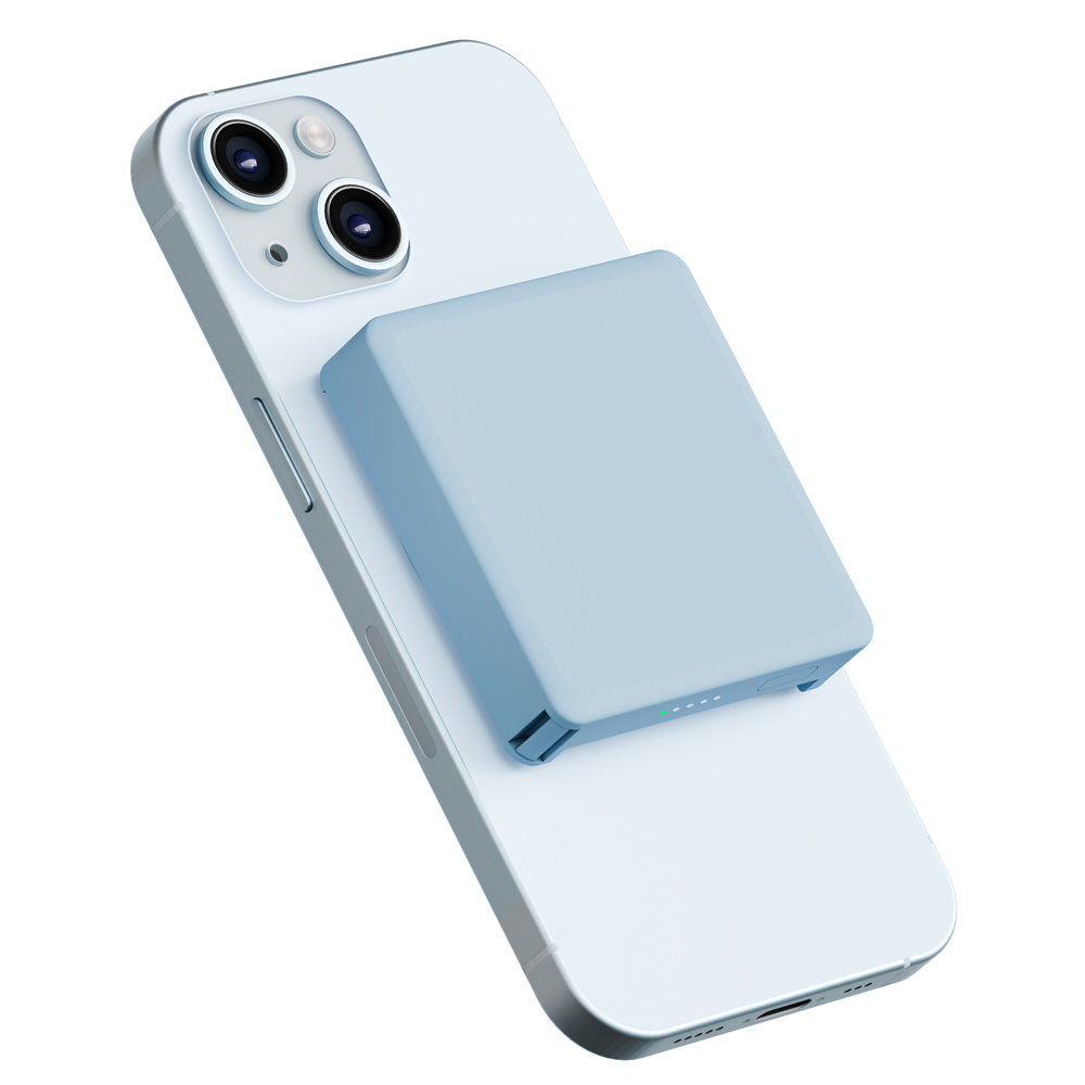 크리스탈클라우드 맥세이프 보조배터리 아이폰 미니 고속 무선 충전 배터리팩 5000mAh