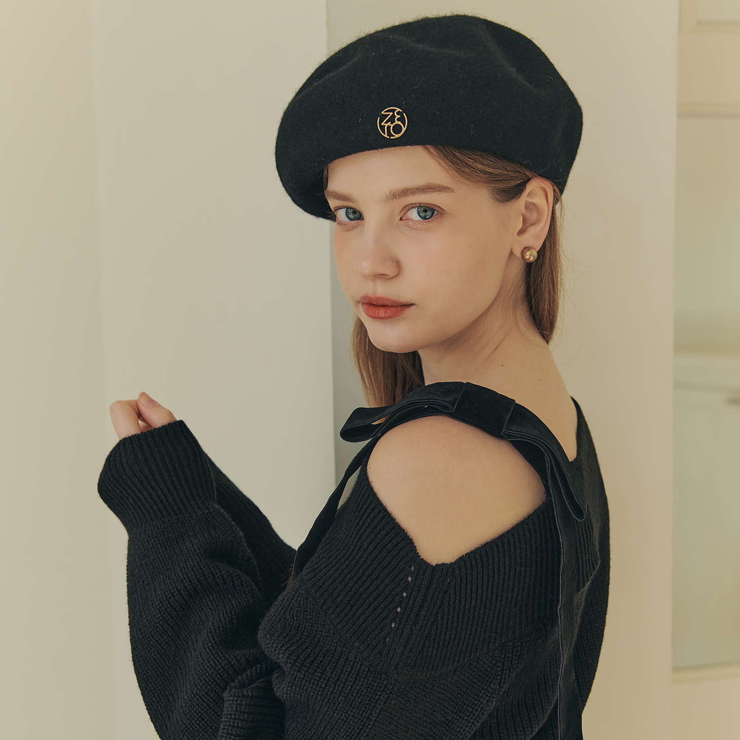 [제로스트릿][3컬러] 울 로고 베레모 WOOL LOGO BERET - 상세 이미지 2