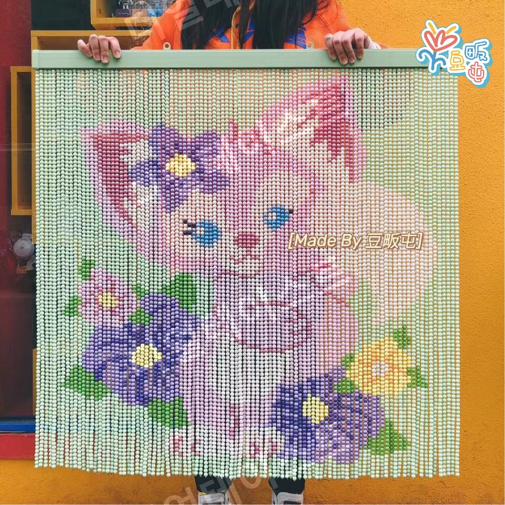 비즈발 만들기 키트 diy 재료 귀여운 고양이 - 상품 이미지