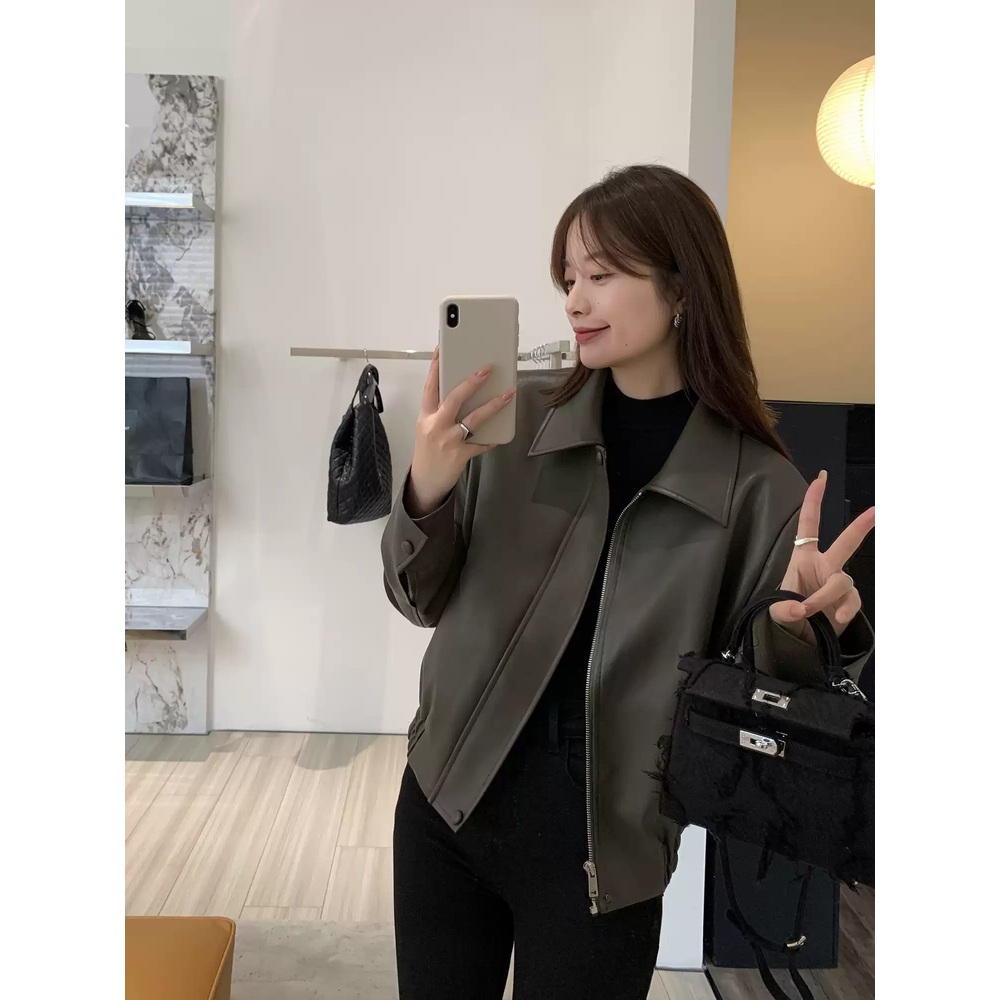 스캔들 99화 한채영 자켓 레더 문정인 카라넥 긱시크 의상 옷 패션 - 상세 이미지 5