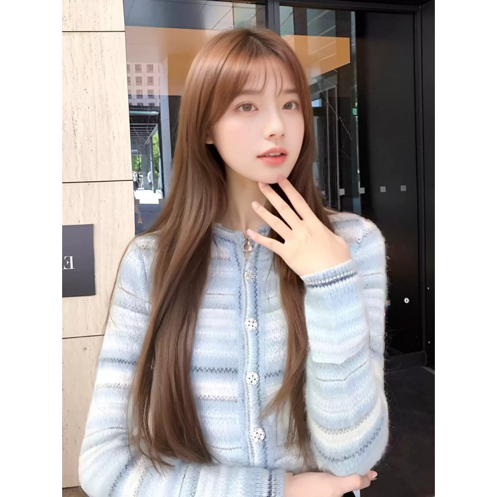 스캔들 93화 한보름 가디건 긴팔 백설아 스트라이프 파스텔 의상 옷 패션 - 상세 이미지 3