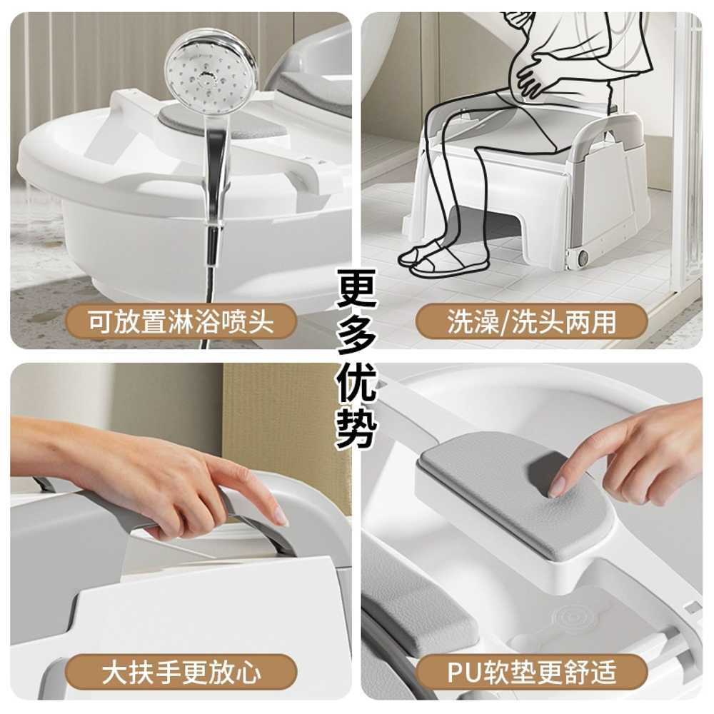 성인 샴푸의자 노인 머리감기 누워서머리감기 침대 소프트쿠션 - 상세 이미지 5
