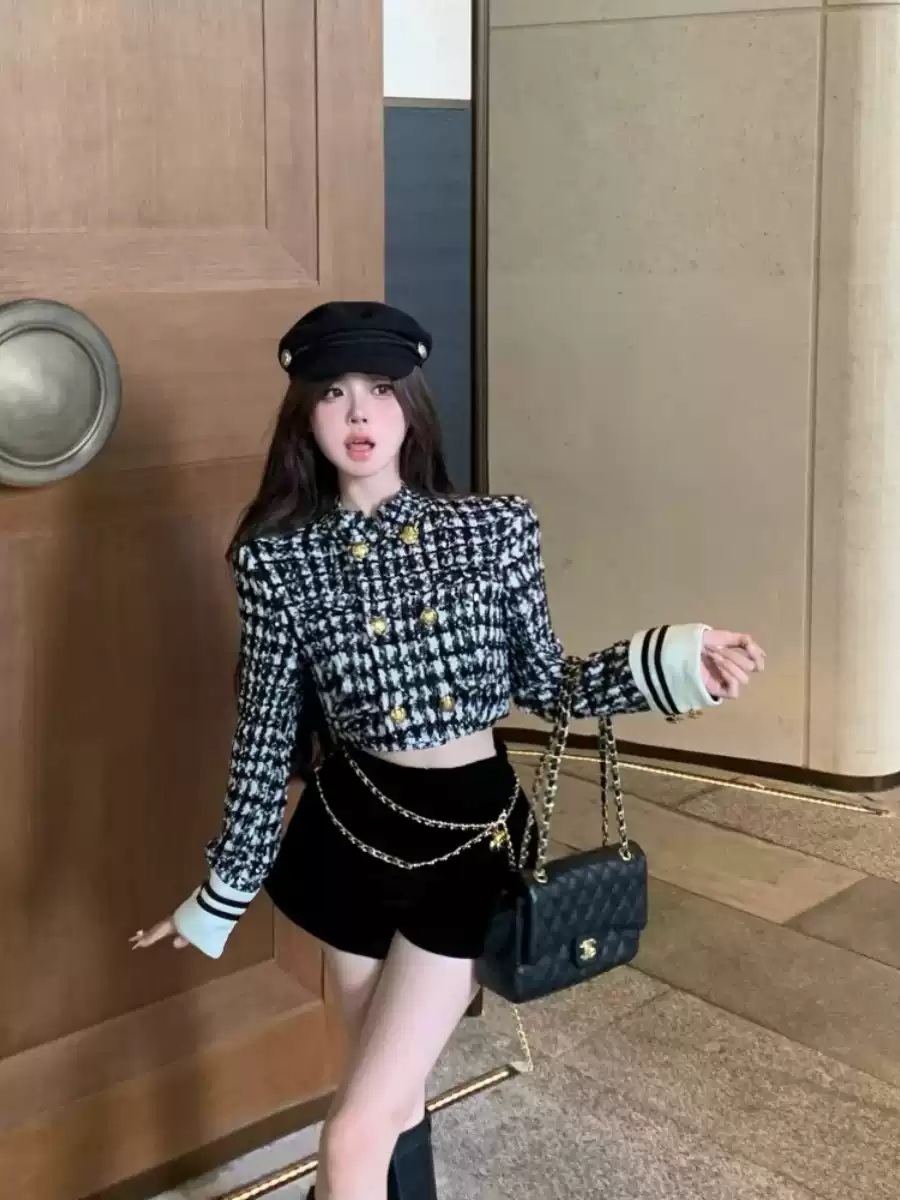 다리미 패밀리 15화 양혜지 자켓 체크 이차림 크롭 화려한 의상 옷 패션 - 상세 이미지 3
